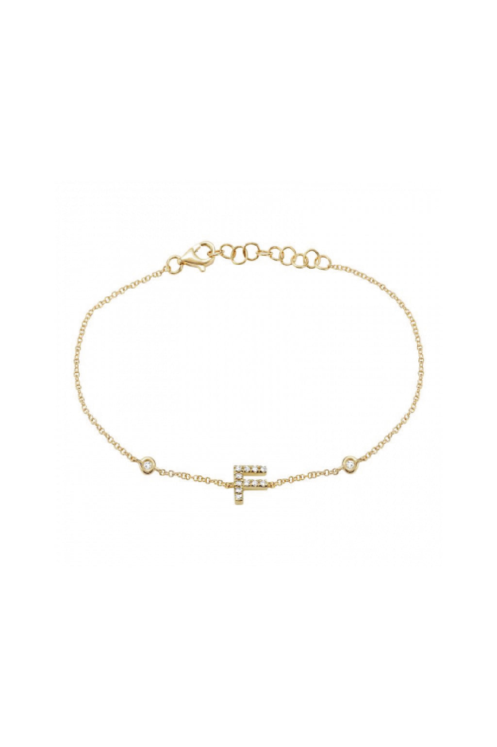 Initial Diamond Bracelet