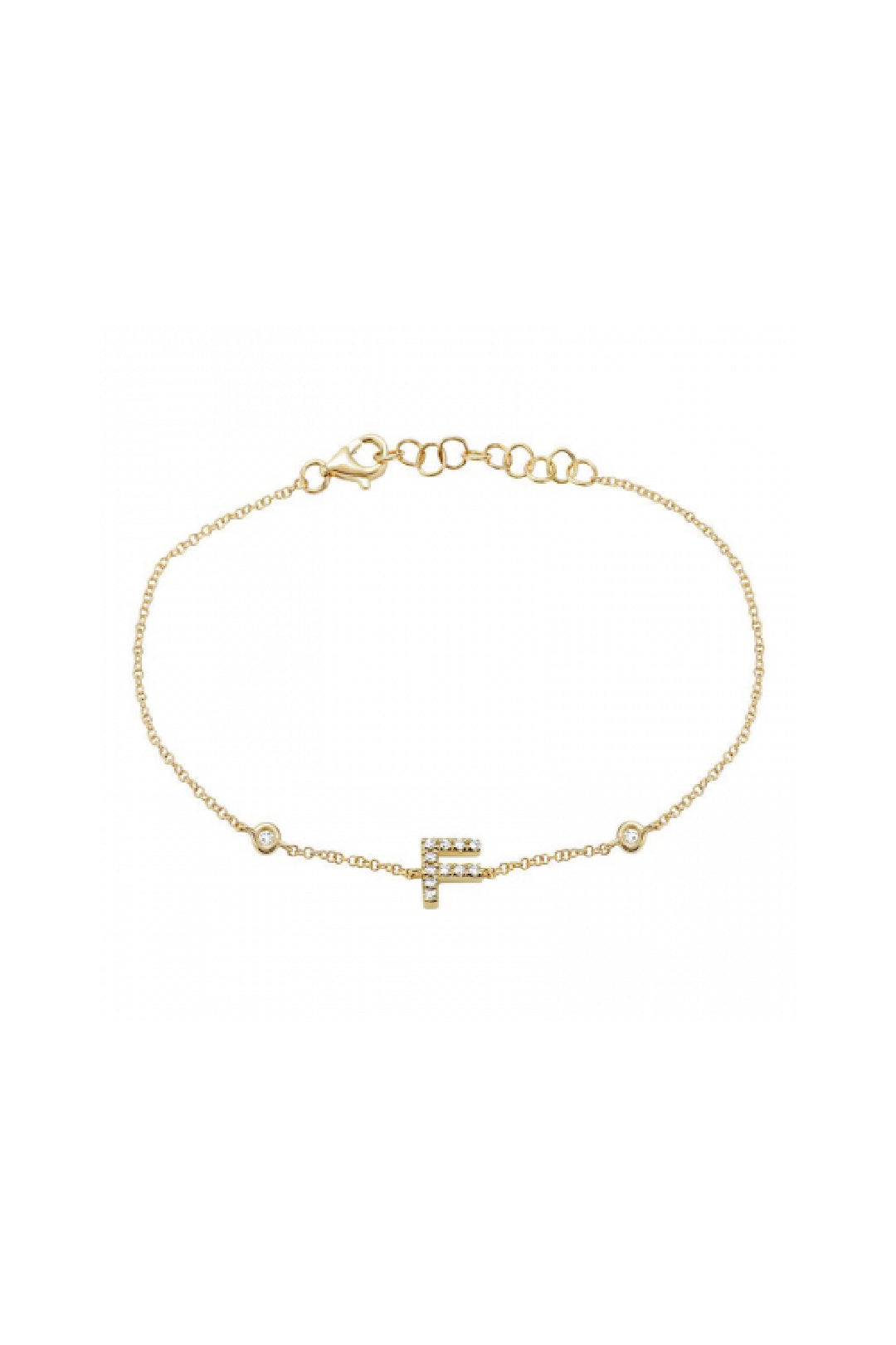 Initial Diamond Bracelet