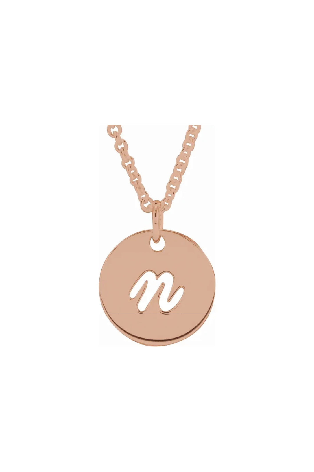 Script Initial Necklace
