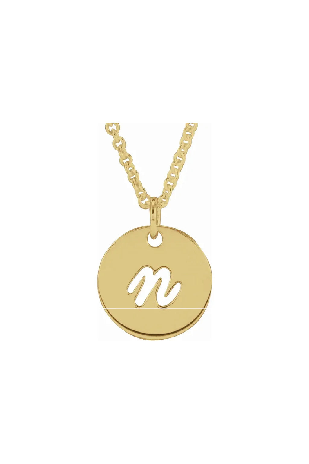 Script Initial Necklace