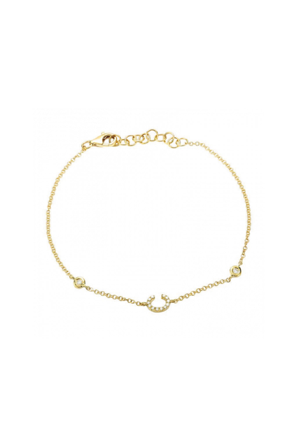 Initial Diamond Bracelet