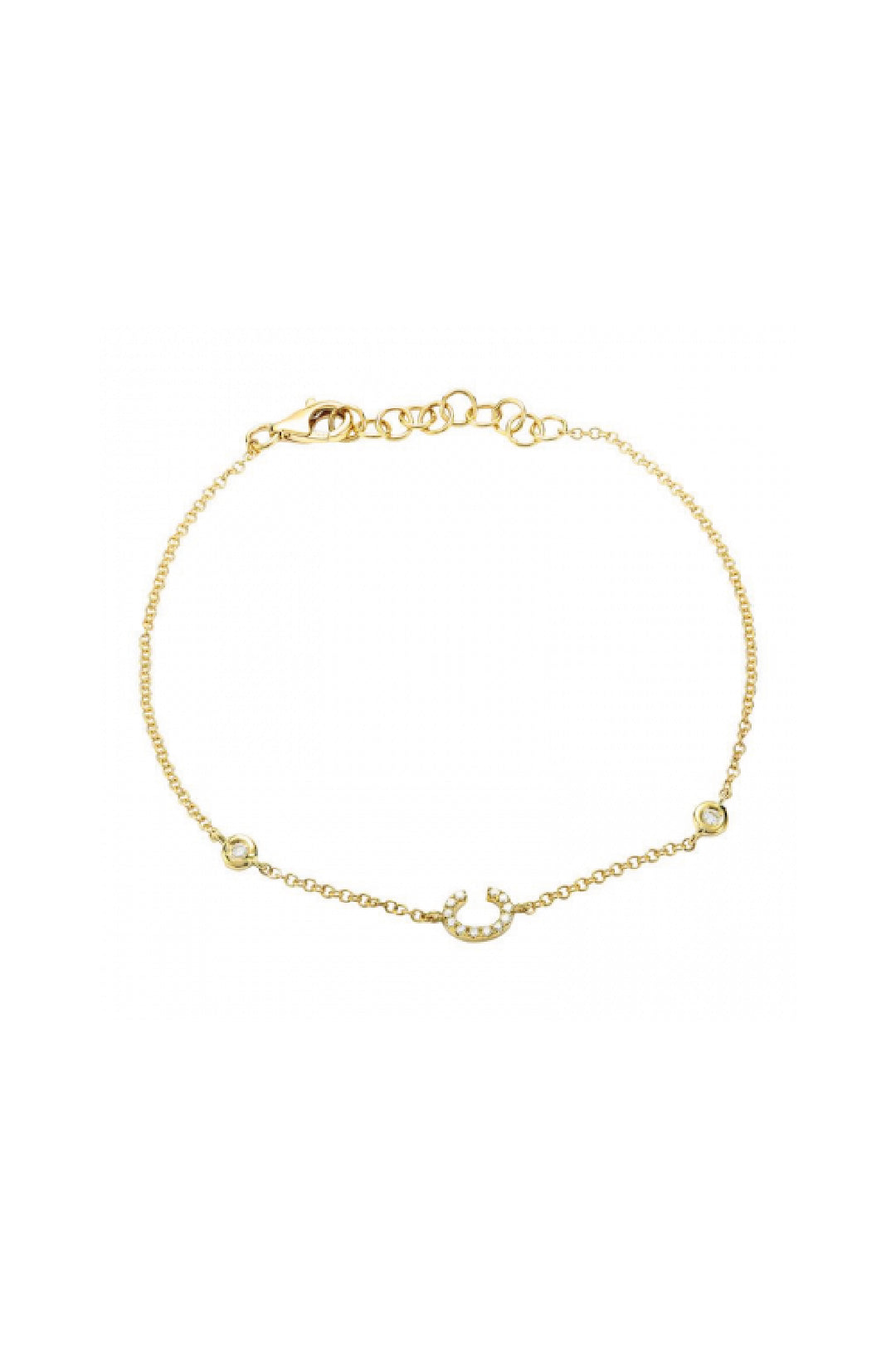 Initial Diamond Bracelet