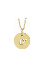 Script Initial Necklace