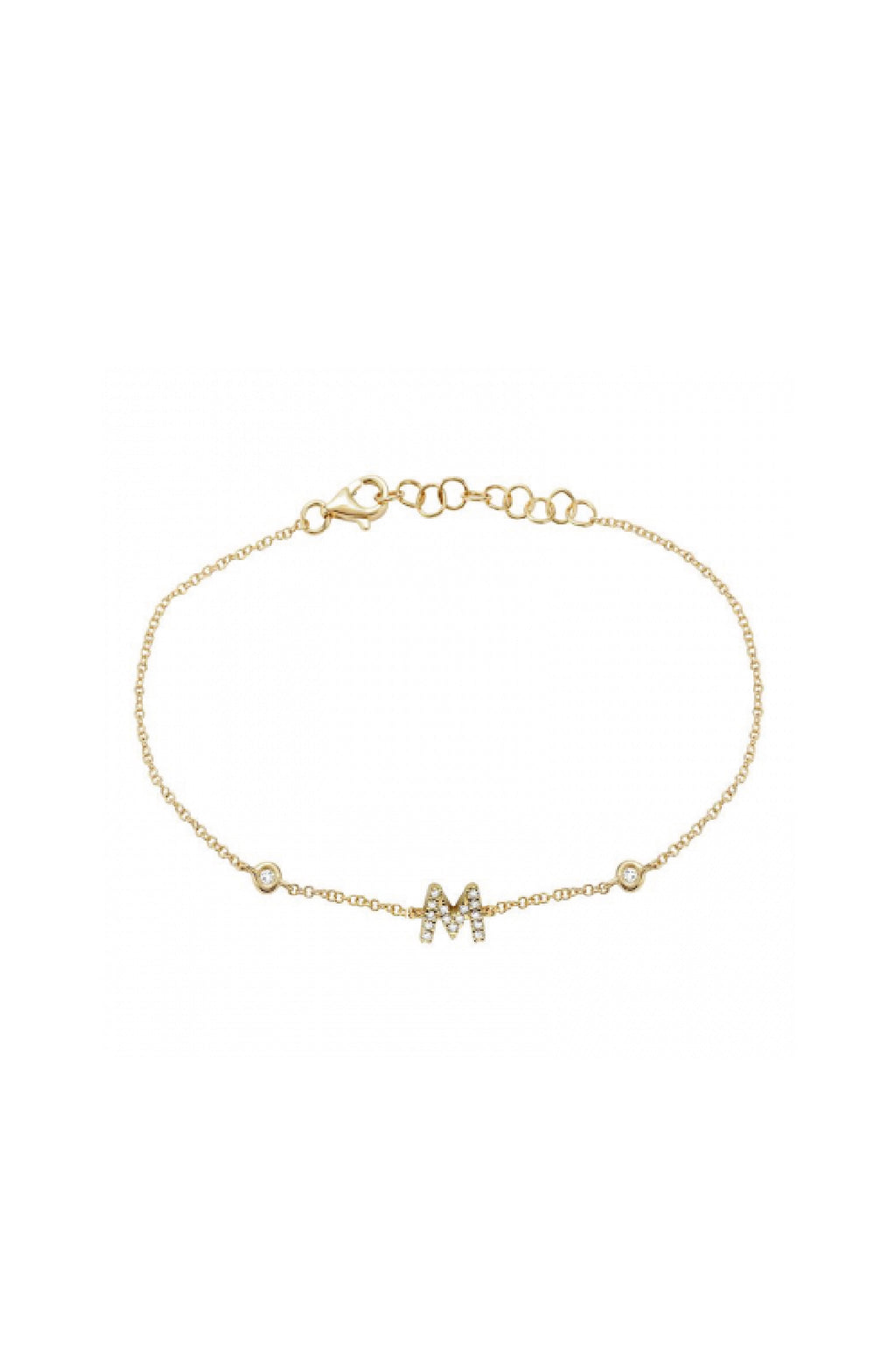 Initial Diamond Bracelet