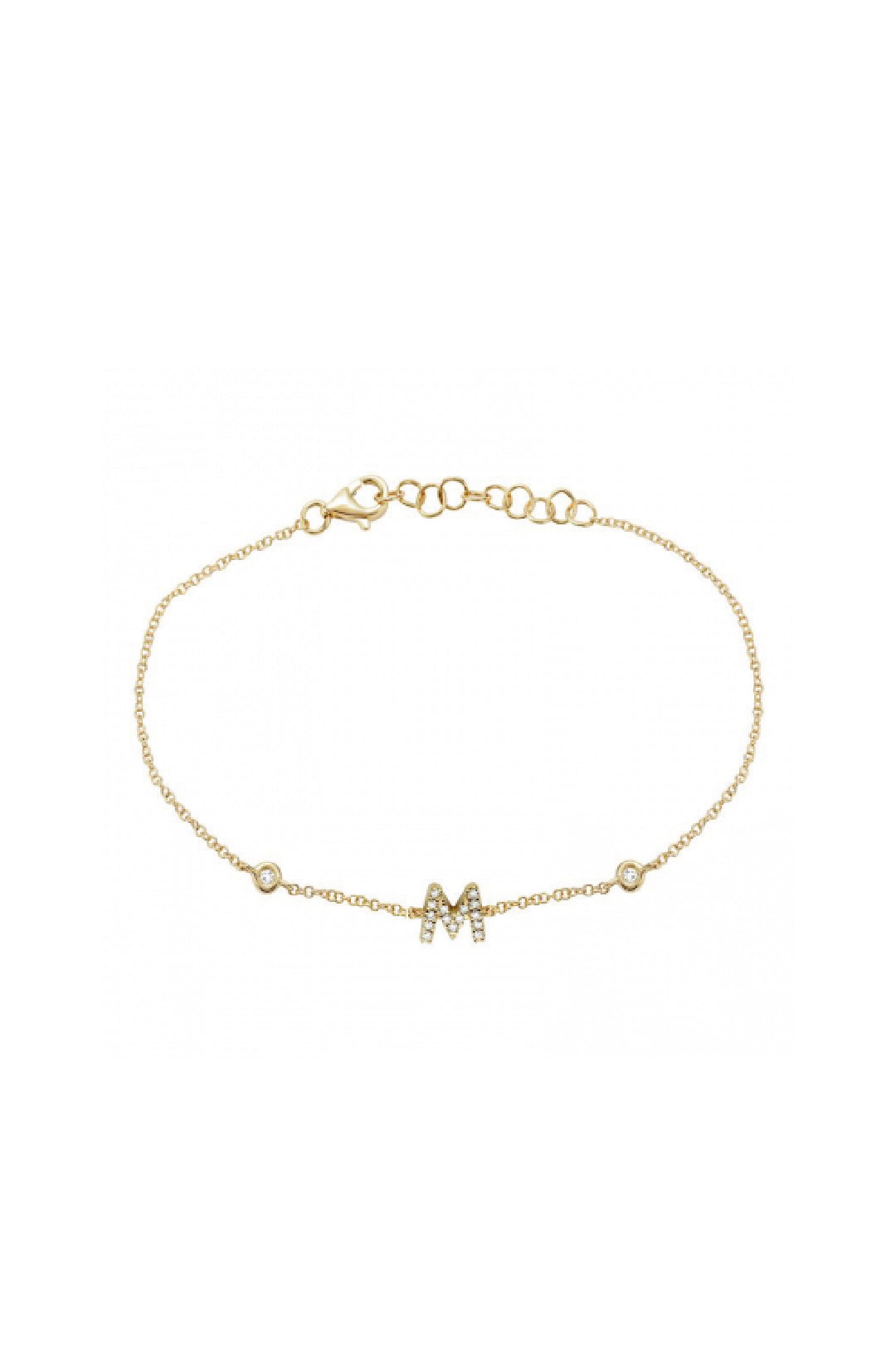 Initial Diamond Bracelet