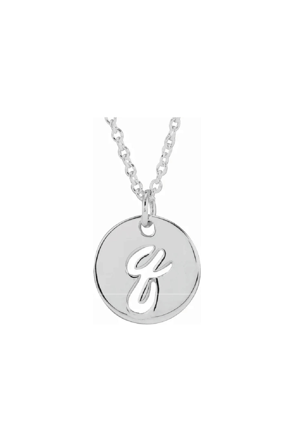 Script Initial Necklace