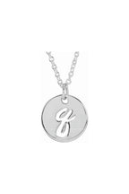 Script Initial Necklace