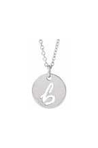 Script Initial Necklace