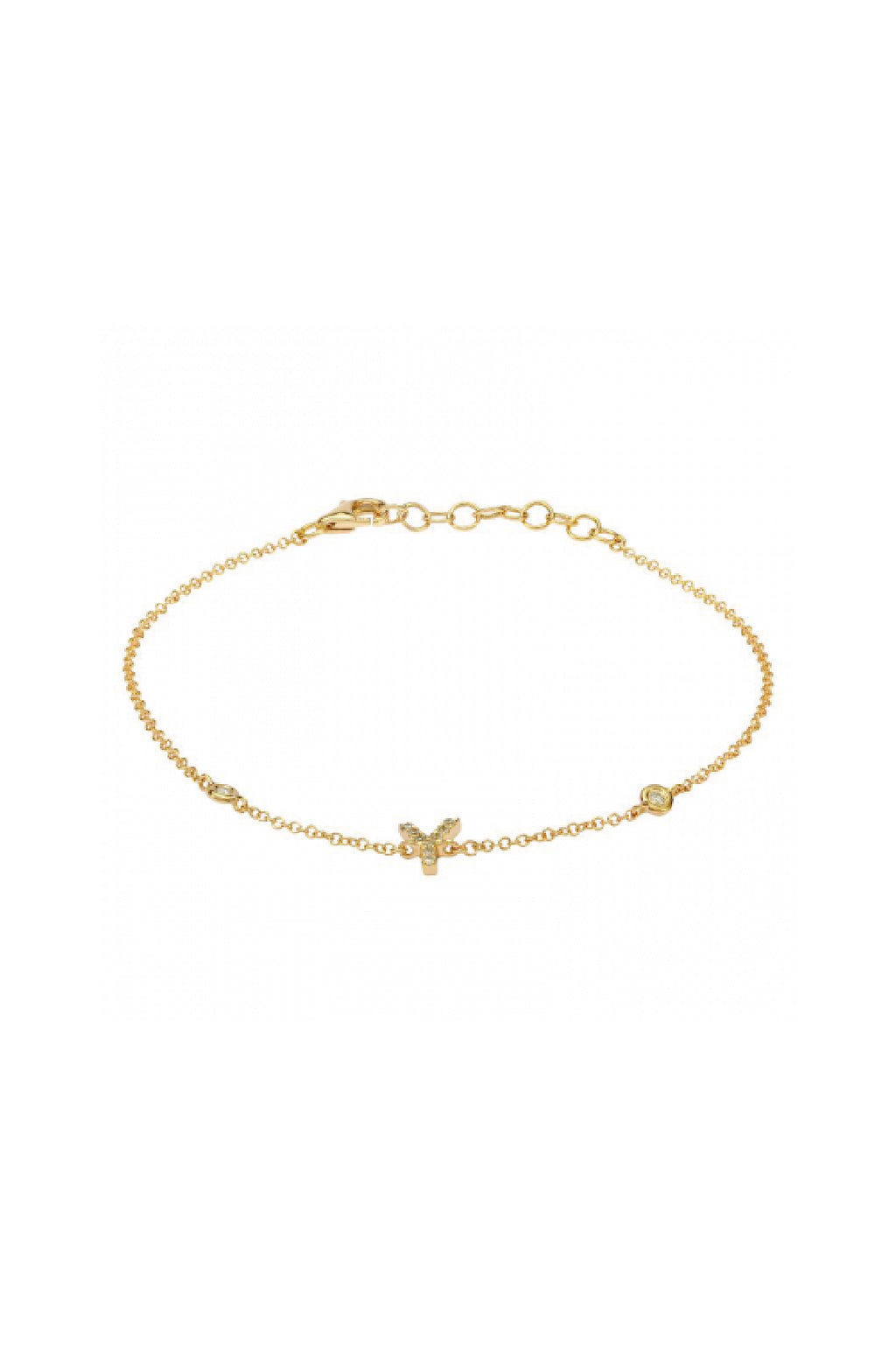 Initial Diamond Bracelet