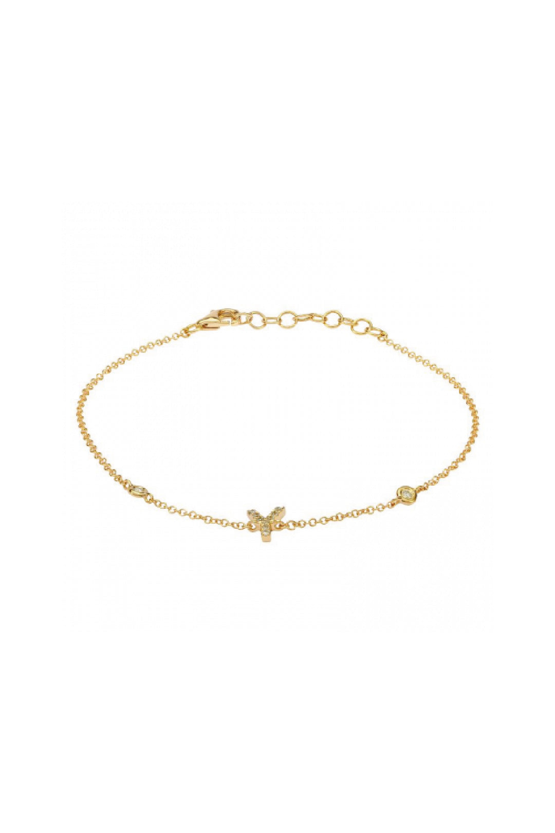 Initial Diamond Bracelet