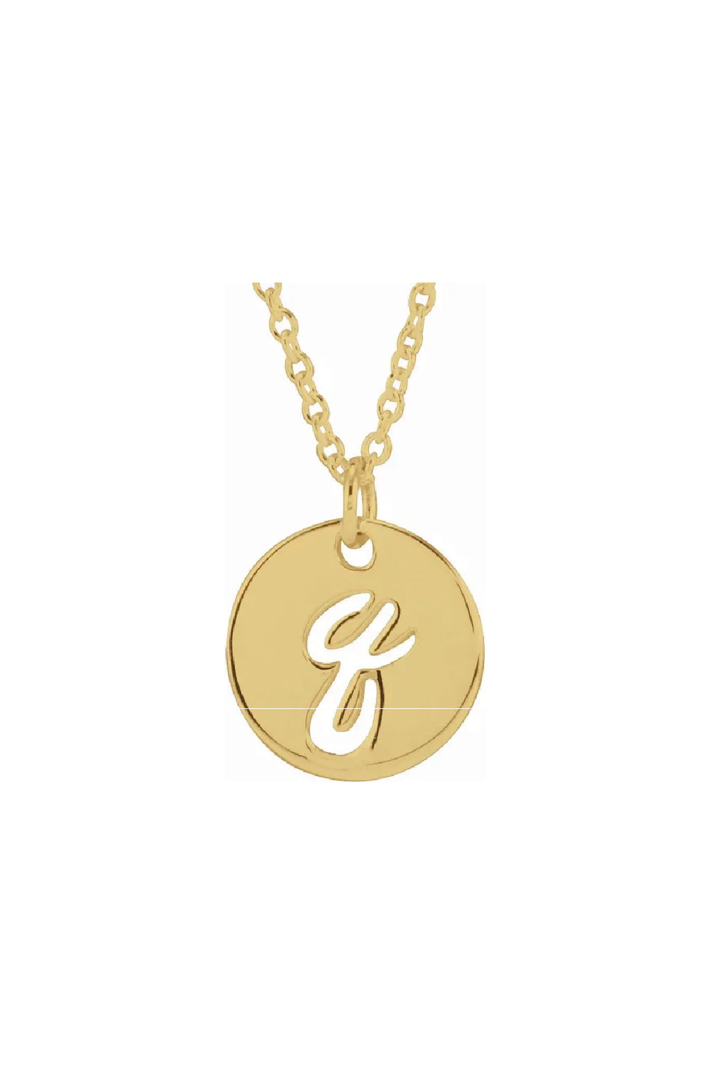 Script Initial Necklace