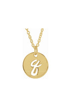 Script Initial Necklace