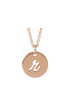 Script Initial Necklace