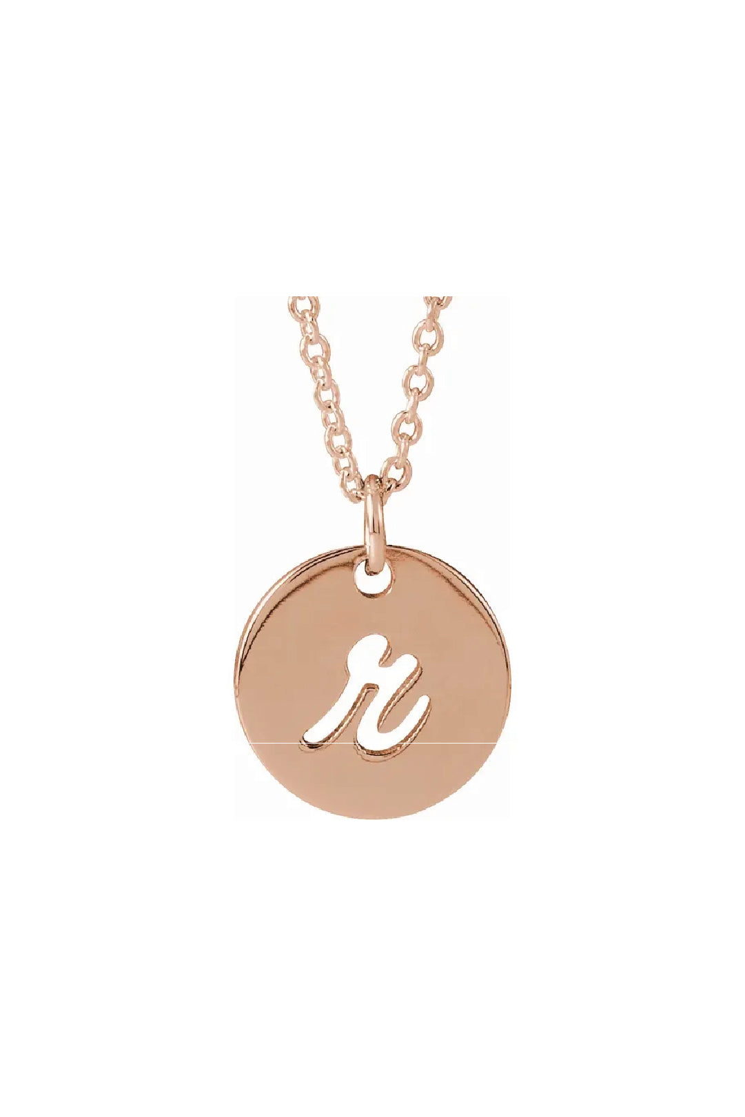 Script Initial Necklace