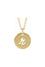 Script Initial Necklace