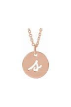 Script Initial Necklace