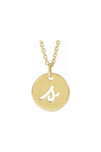 Script Initial Necklace