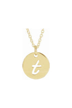 Script Initial Necklace