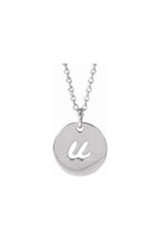 Script Initial Necklace