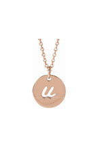 Script Initial Necklace
