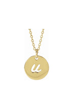 Script Initial Necklace