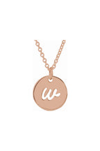 Script Initial Necklace