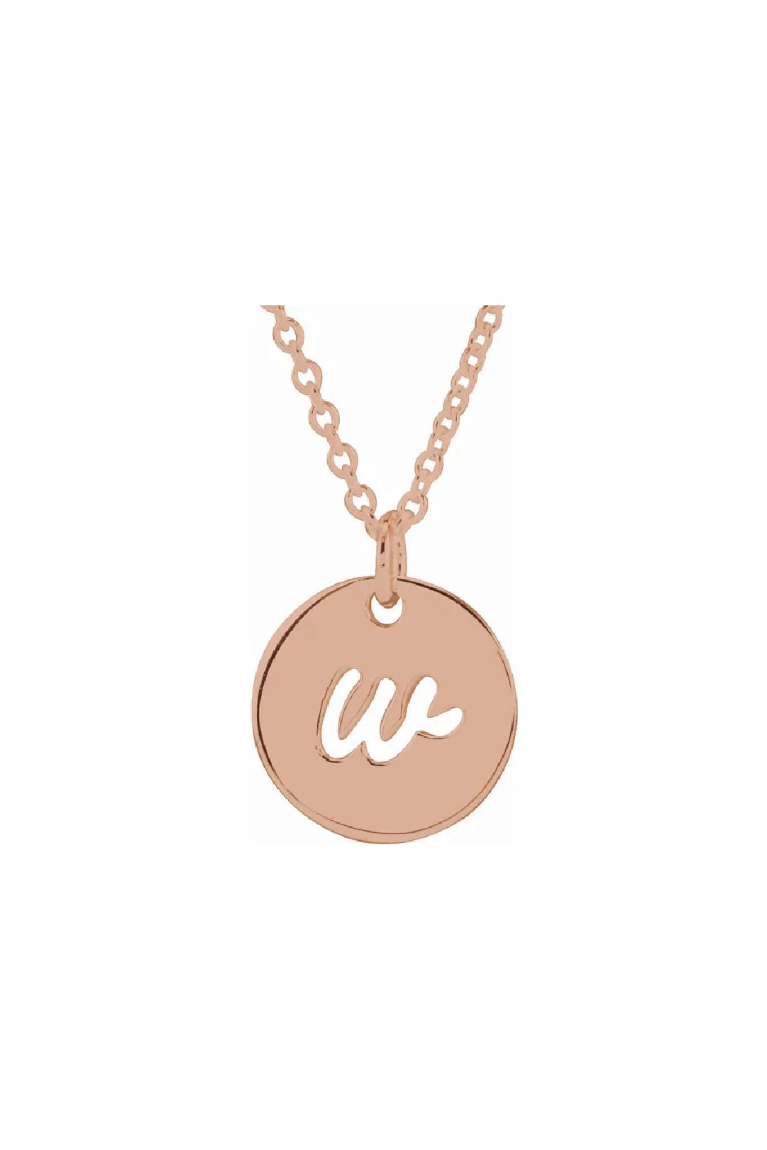 Script Initial Necklace