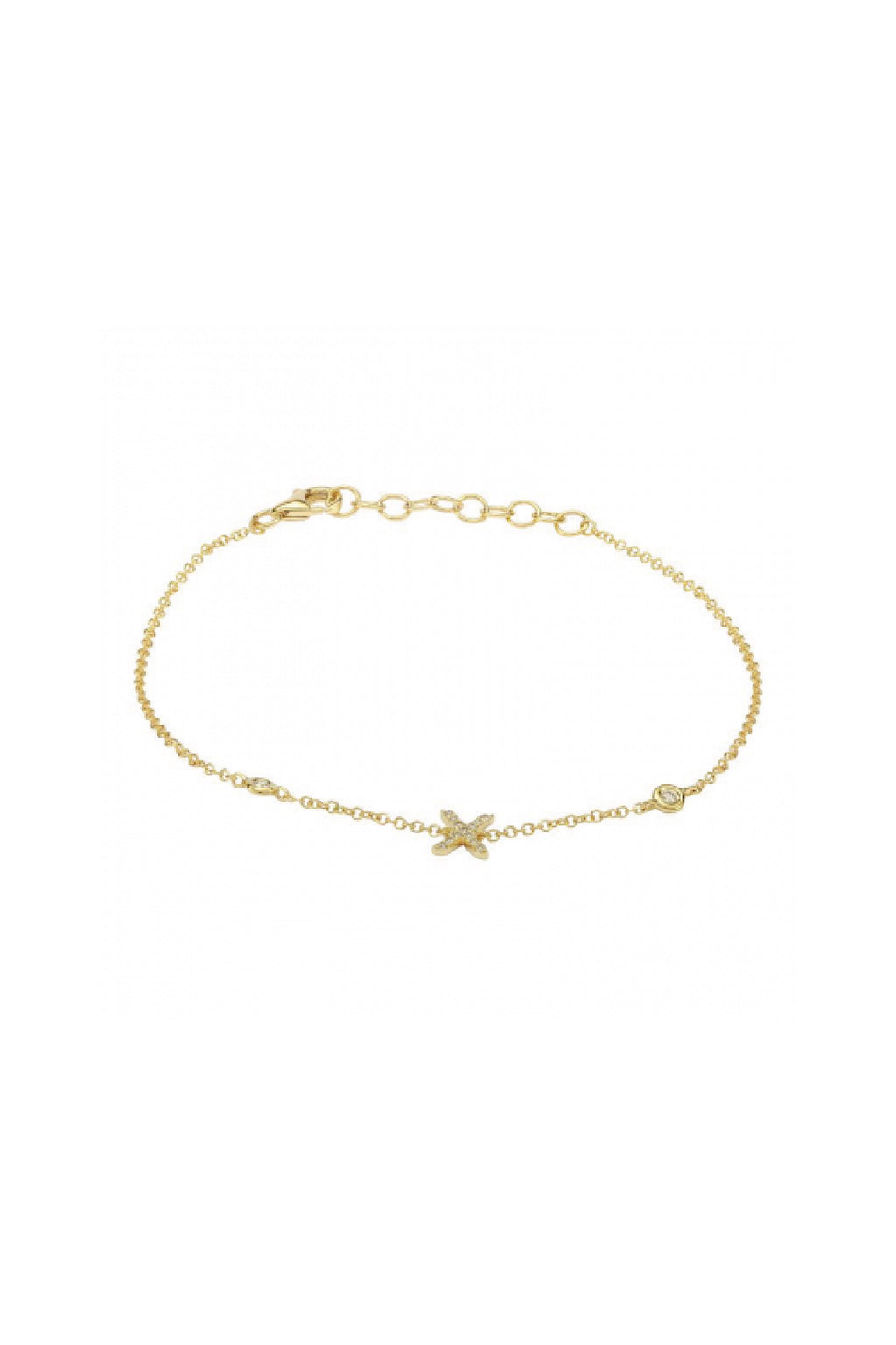 Initial Diamond Bracelet