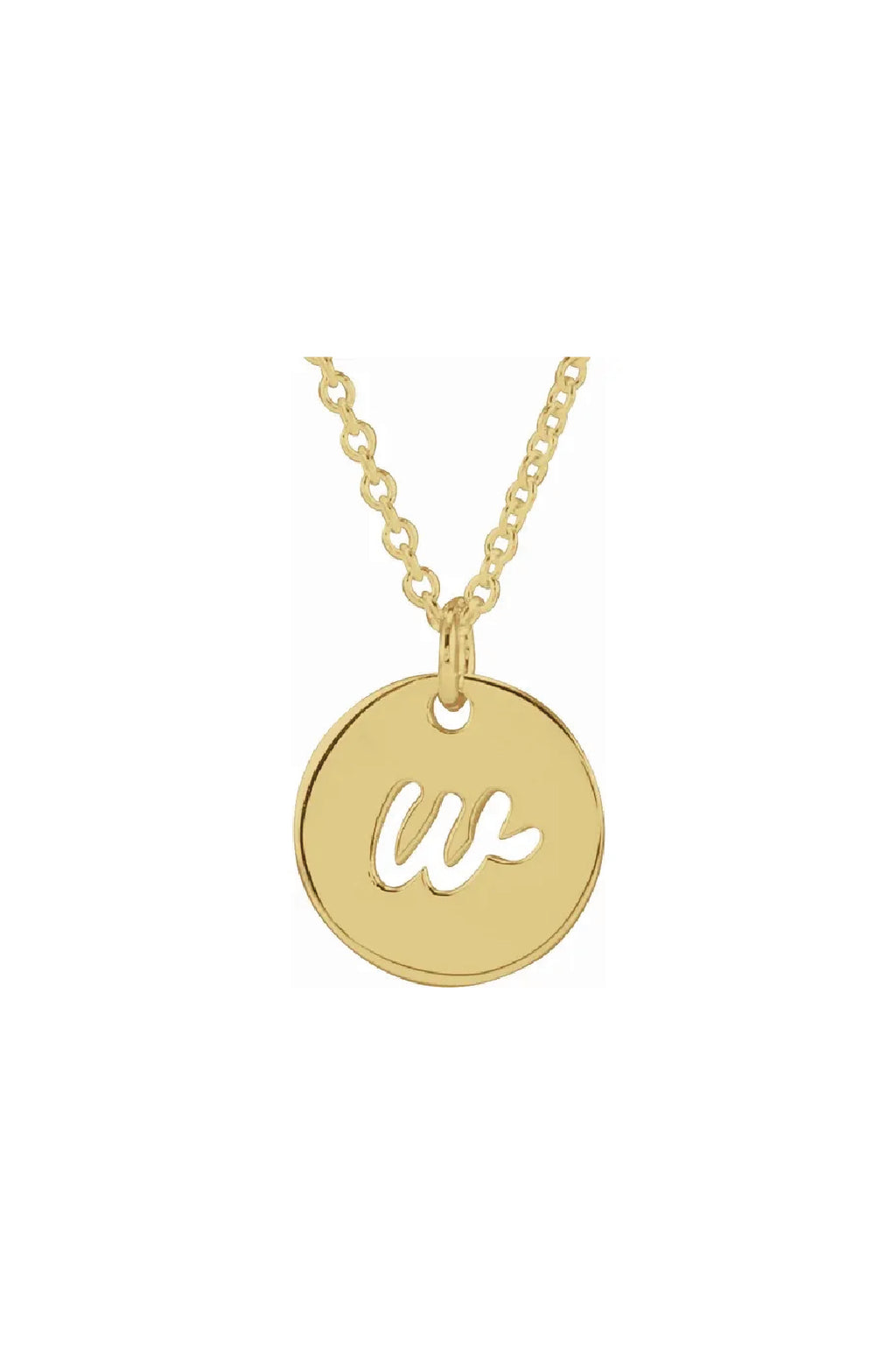 Script Initial Necklace