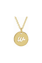 Script Initial Necklace