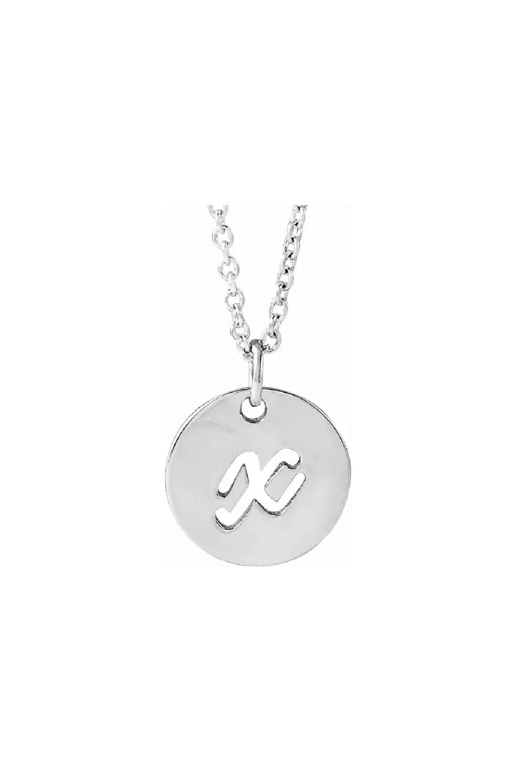 Script Initial Necklace