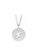 Script Initial Necklace