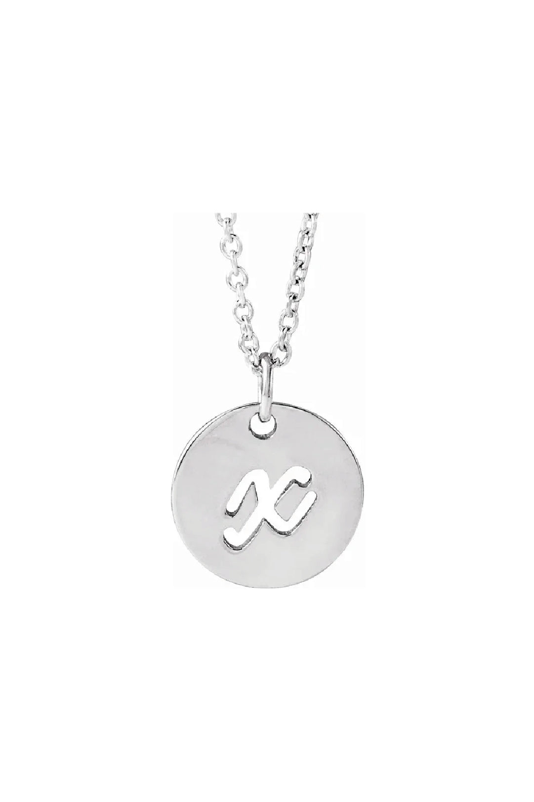 Script Initial Necklace
