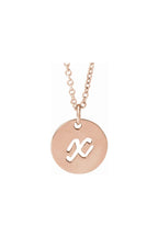 Script Initial Necklace