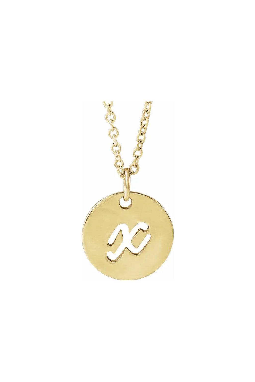 Script Initial Necklace