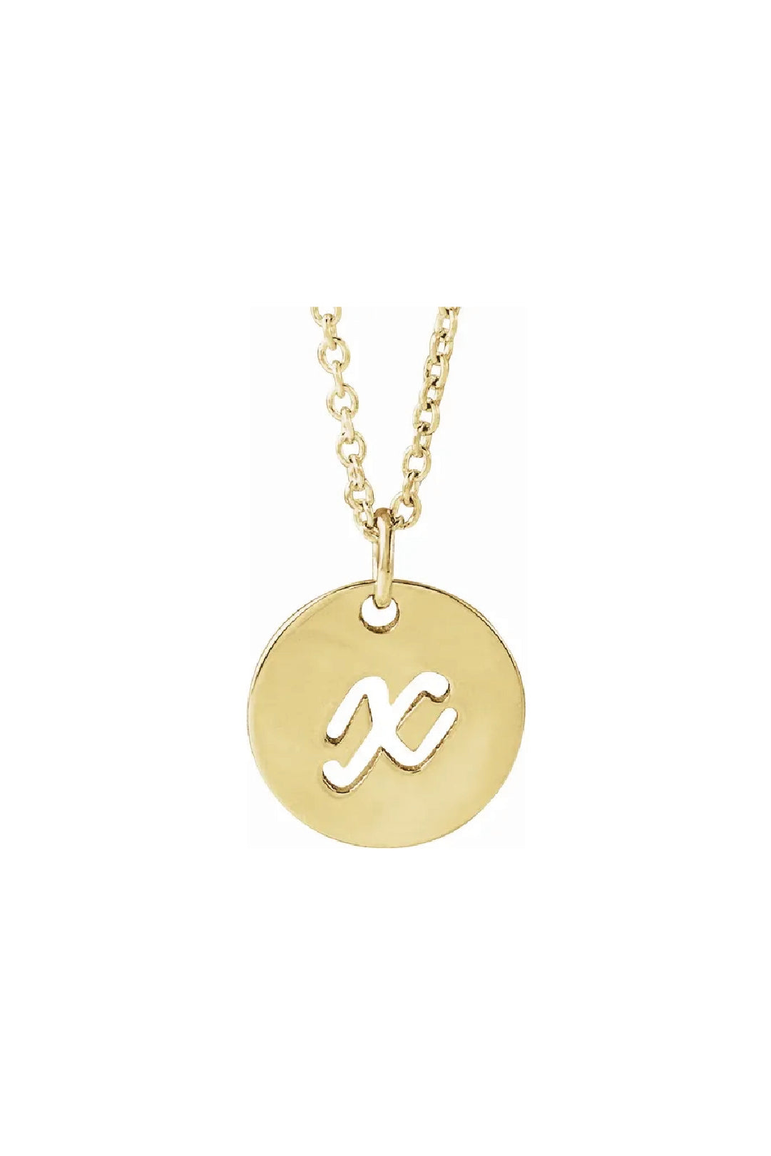 Script Initial Necklace