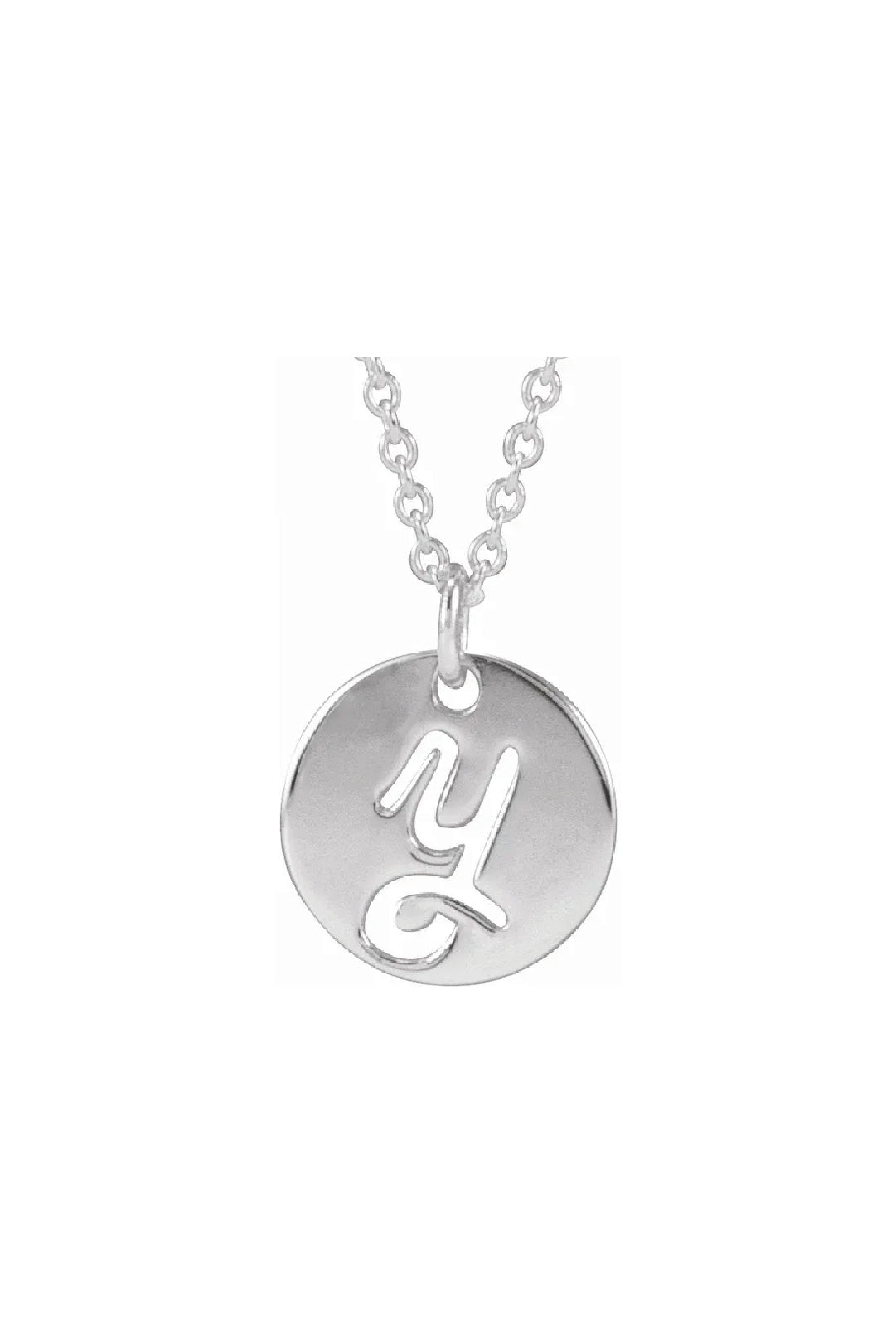 Script Initial Necklace