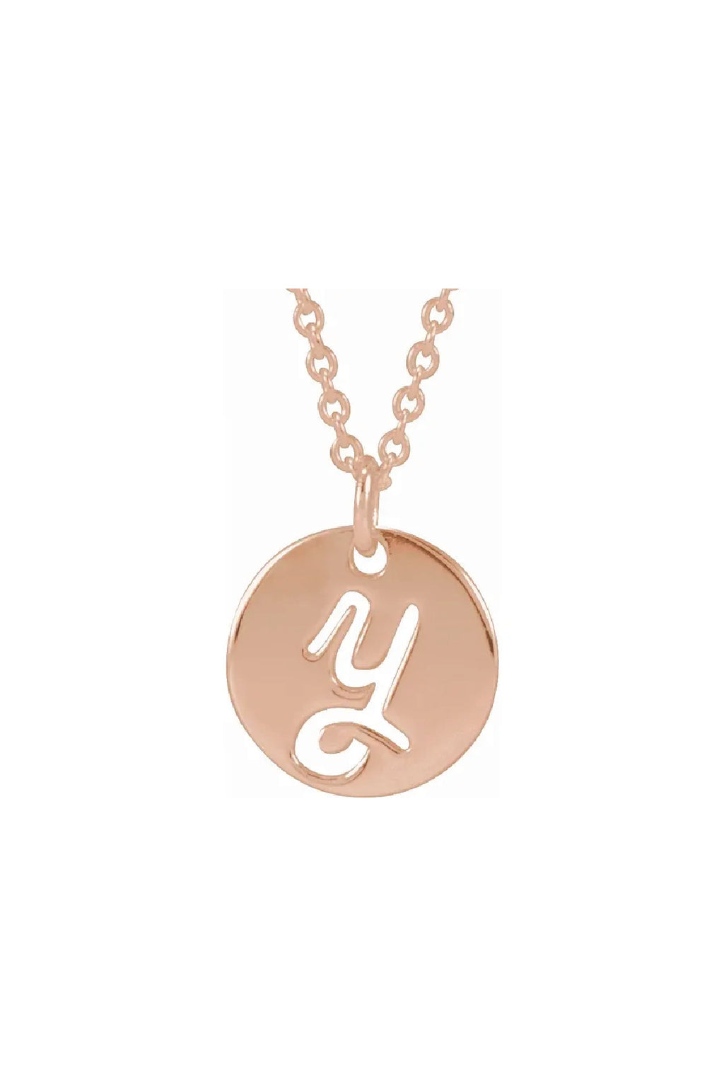 Script Initial Necklace