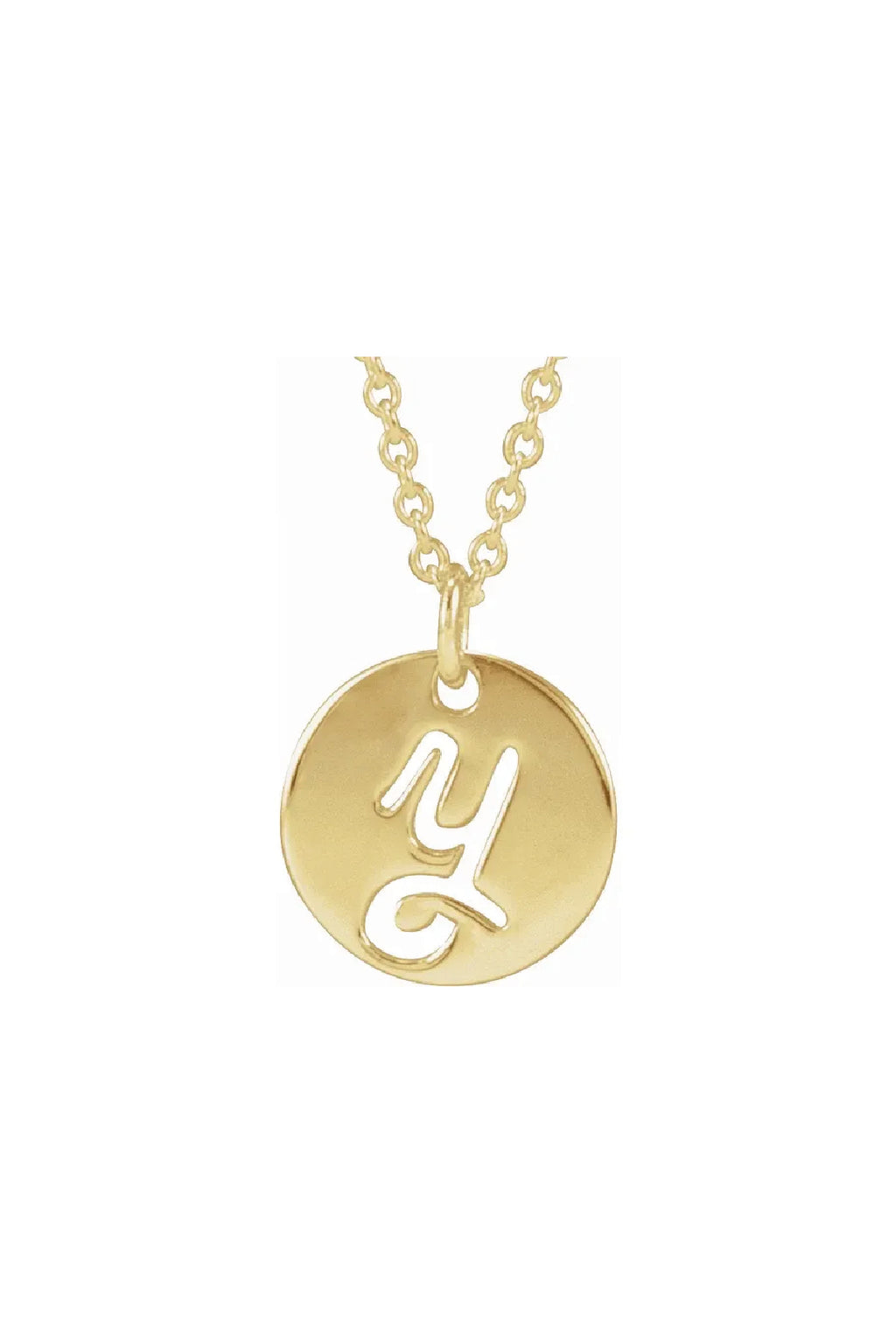 Script Initial Necklace
