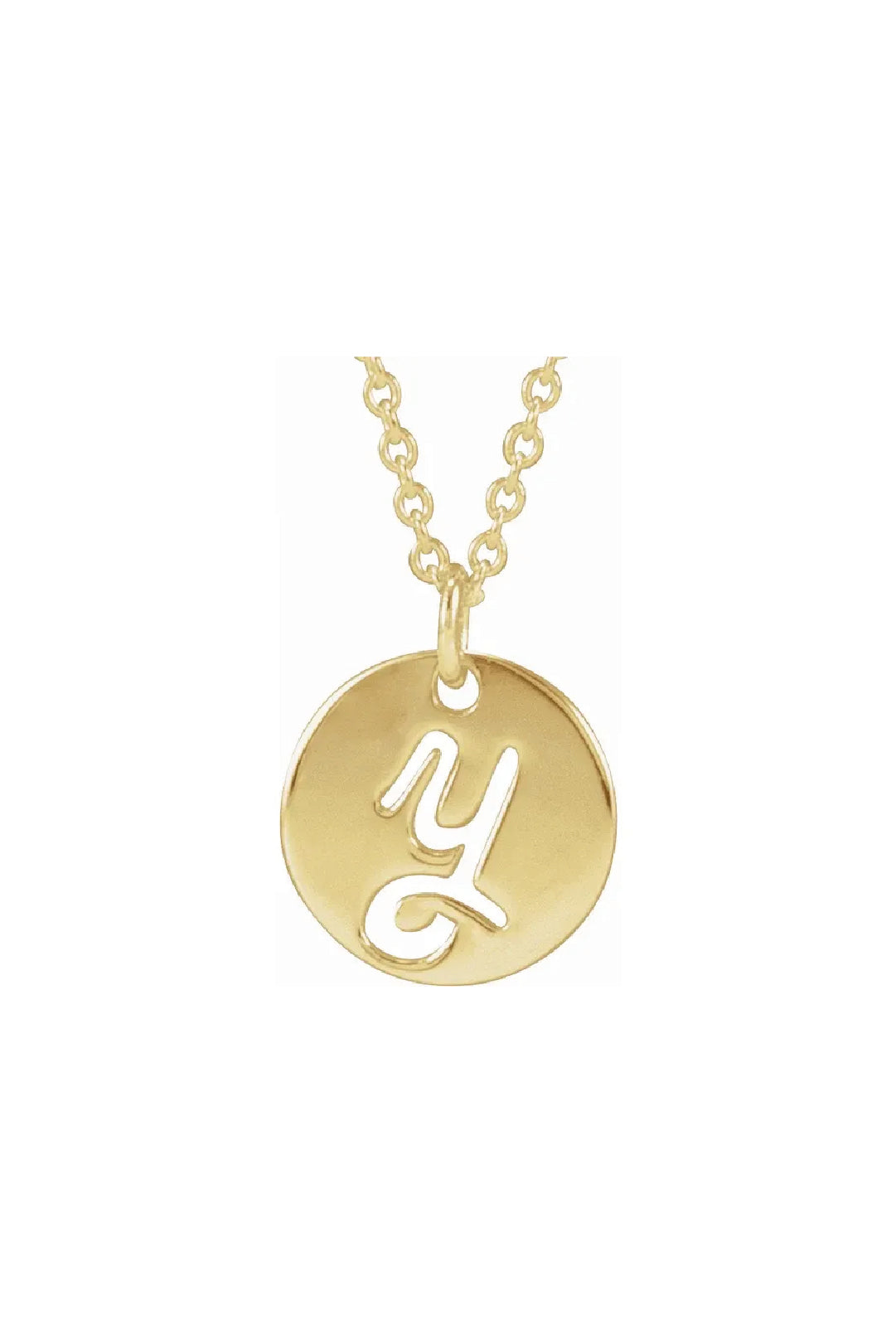 Script Initial Necklace
