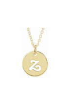 Script Initial Necklace