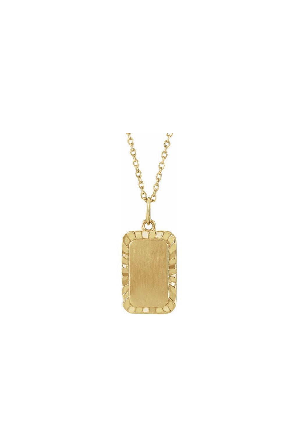 Engravable Sunburst Necklace