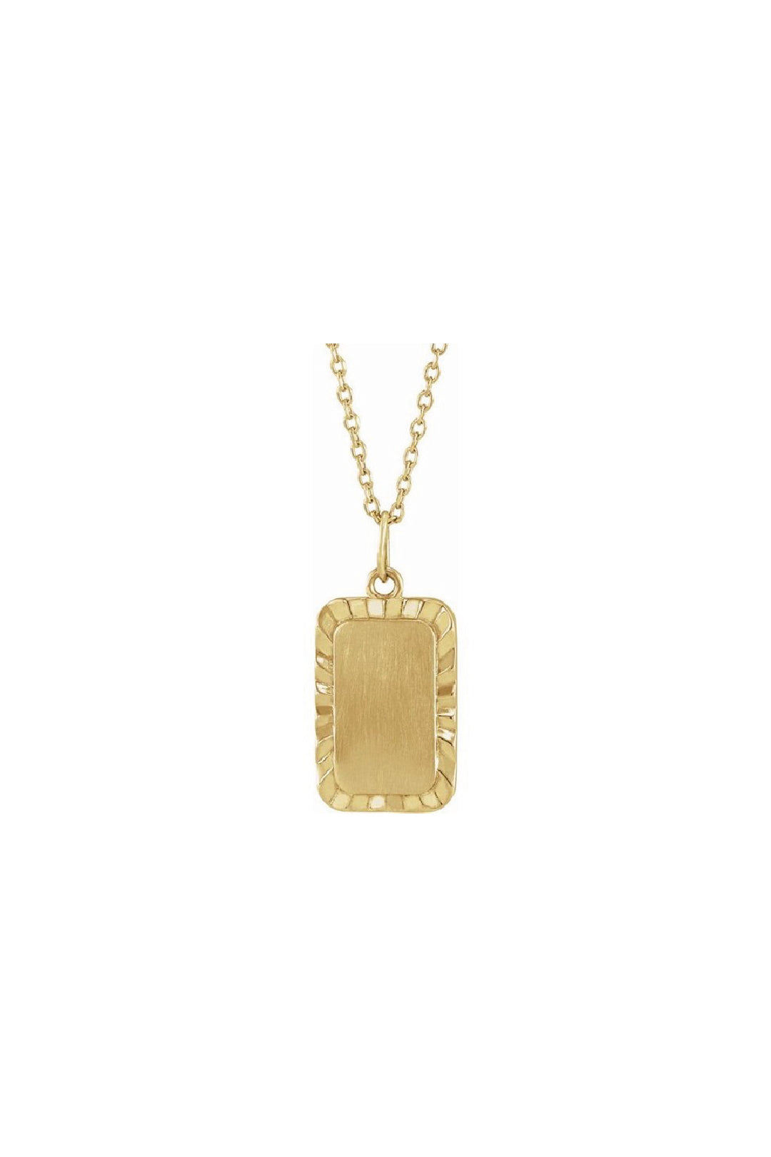 Engravable Sunburst Necklace