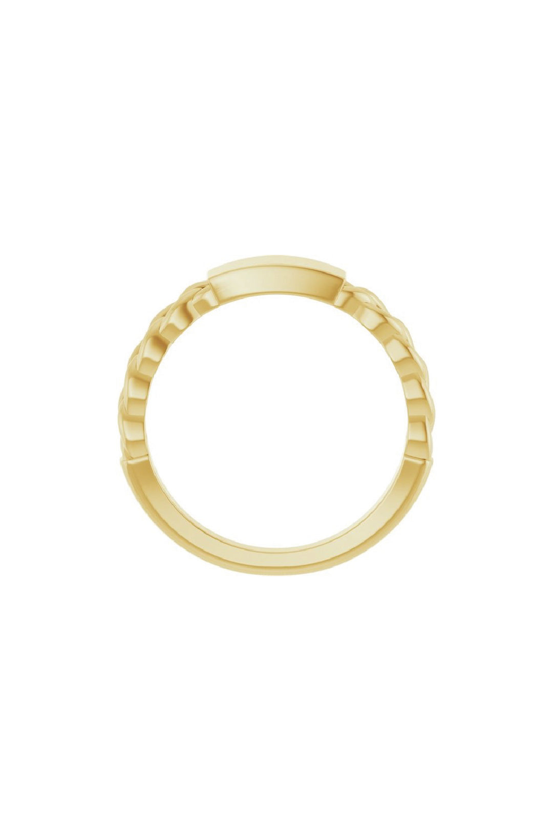 Engravable Chain Link Ring