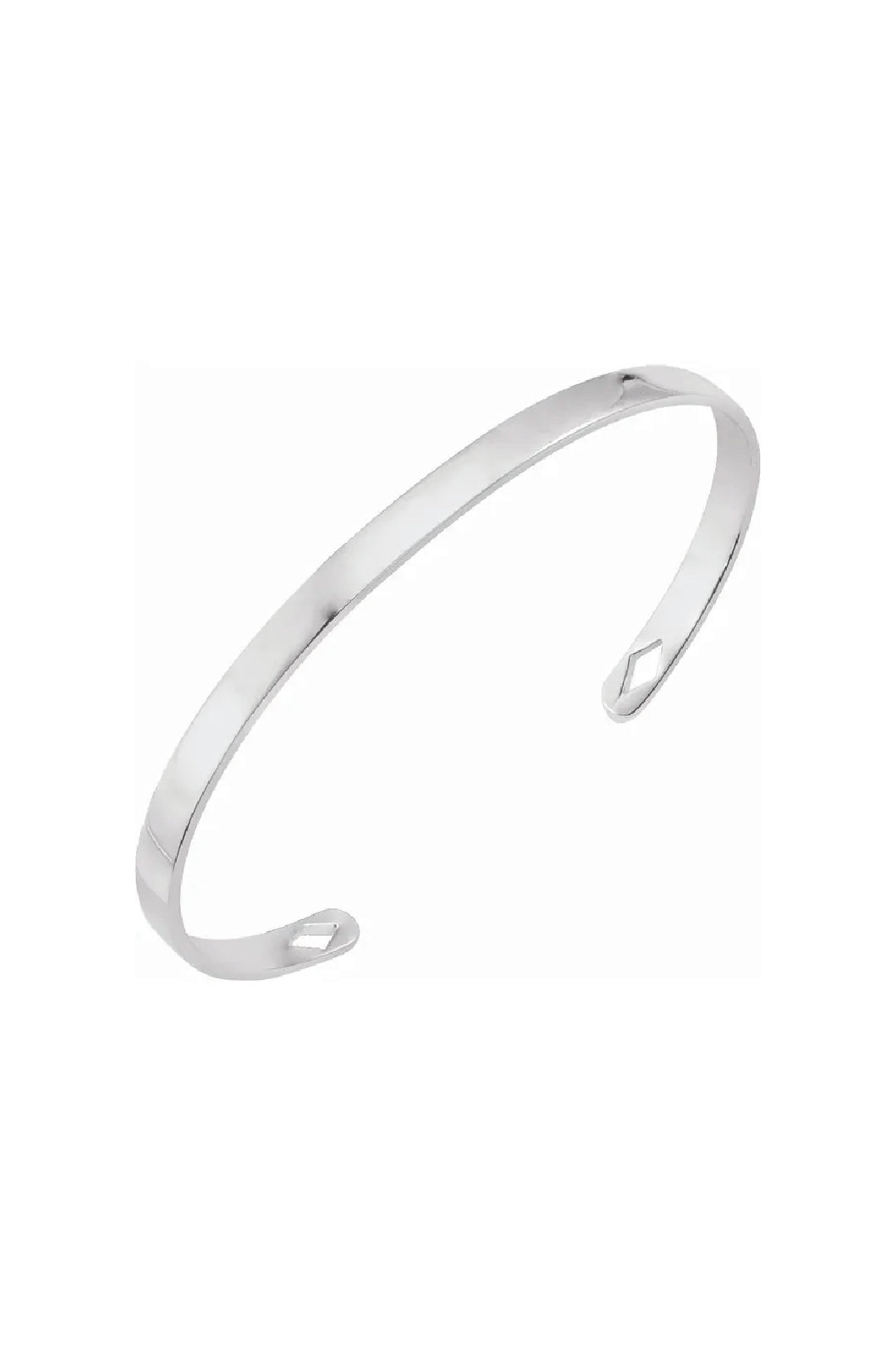 Engravable Diamond Pierced Bracelet