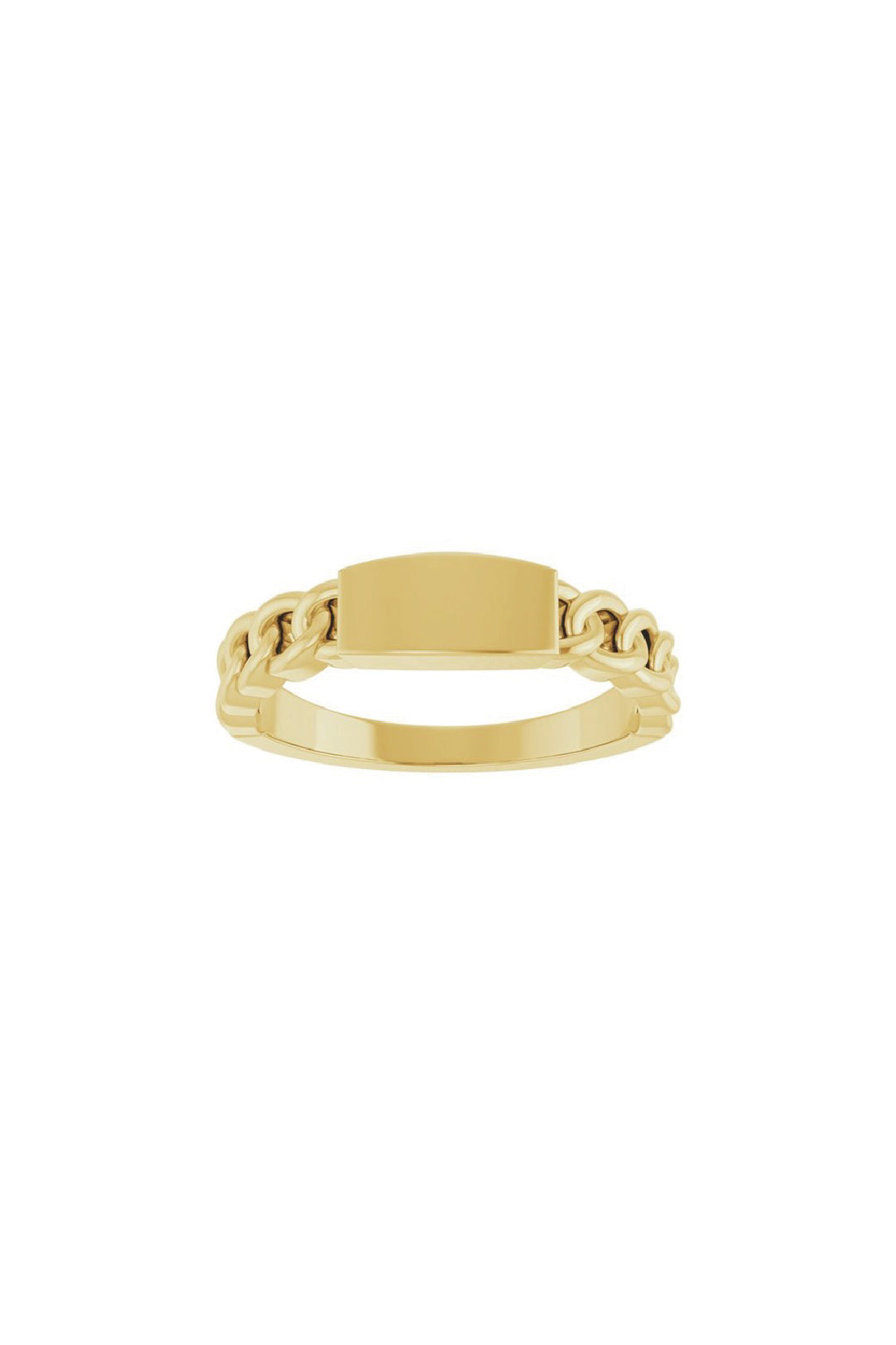 Engravable Chain Link Ring
