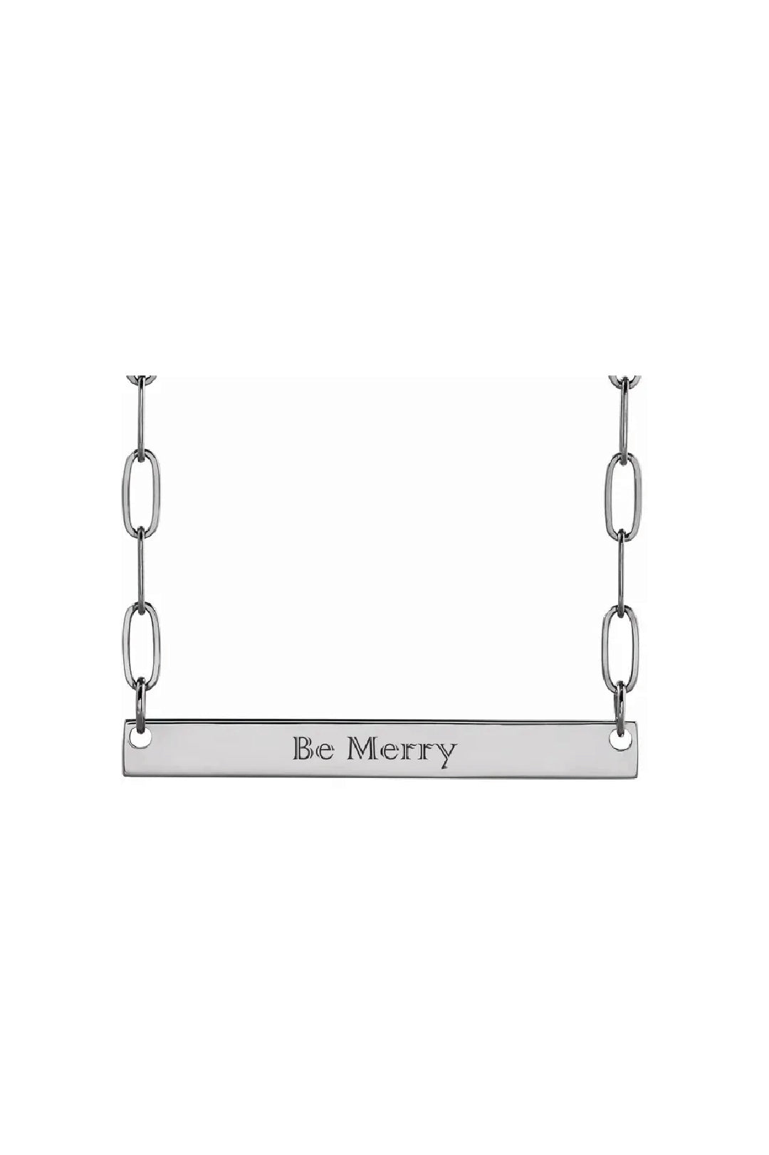 Engravable Bar Necklace