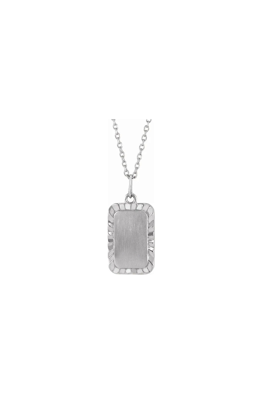 Engravable Sunburst Necklace
