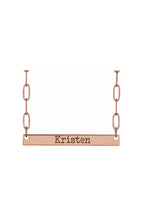 Engravable Bar Necklace