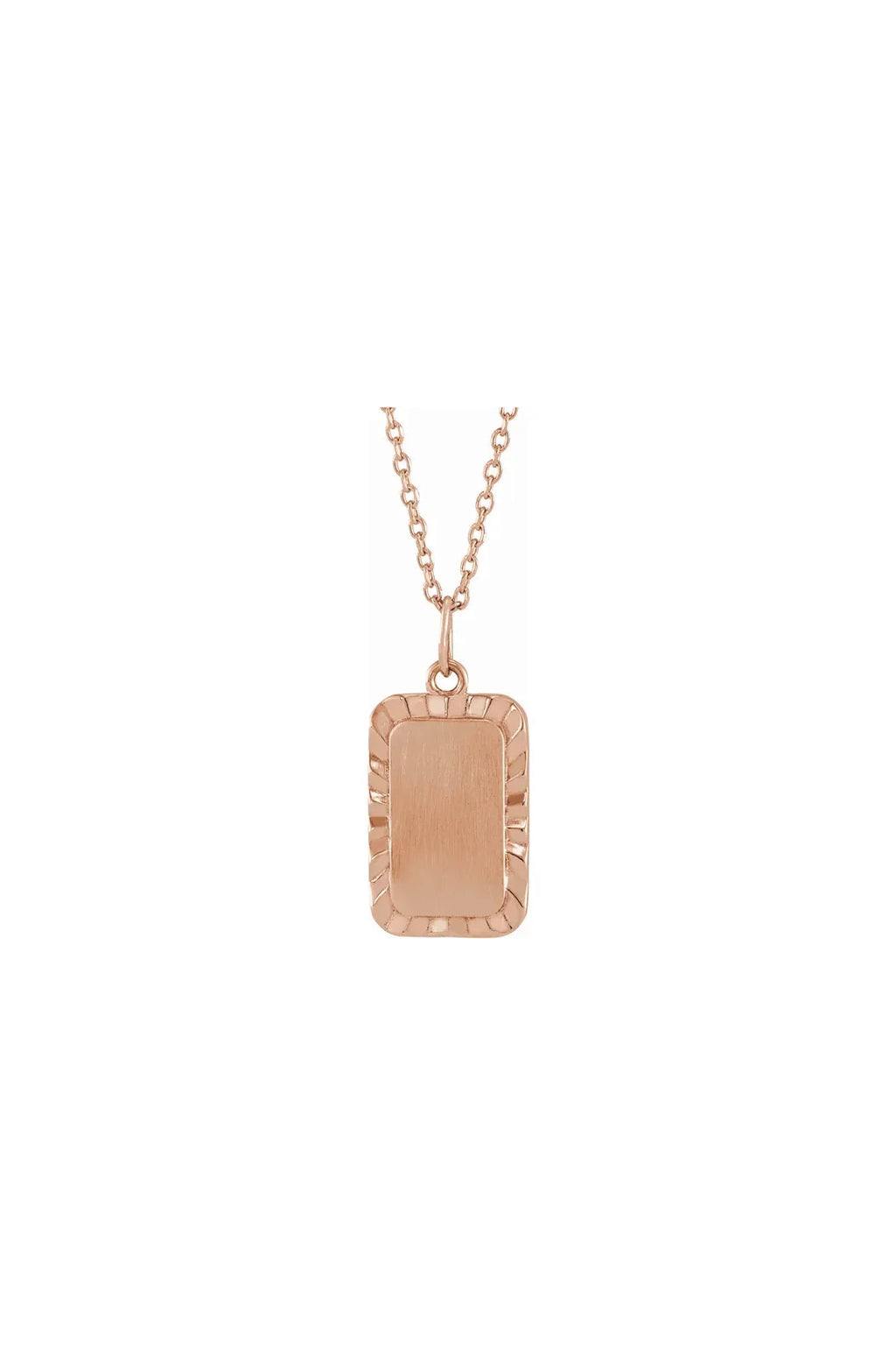 Engravable Sunburst Necklace